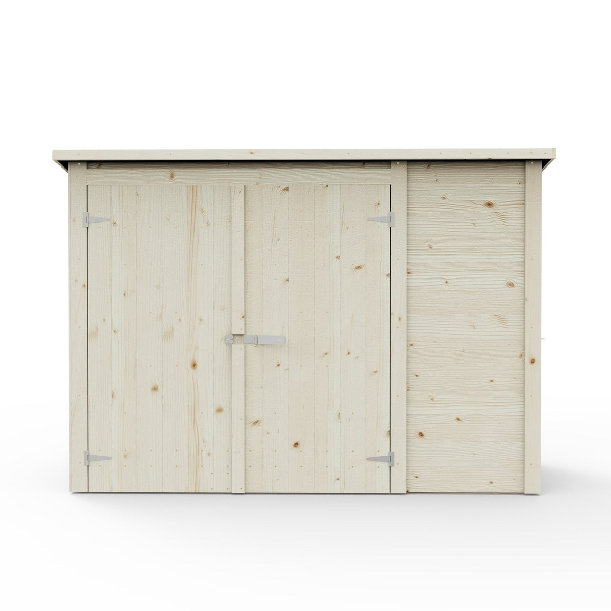 Multifunction Shed with Separate Storage areas and Shelf System