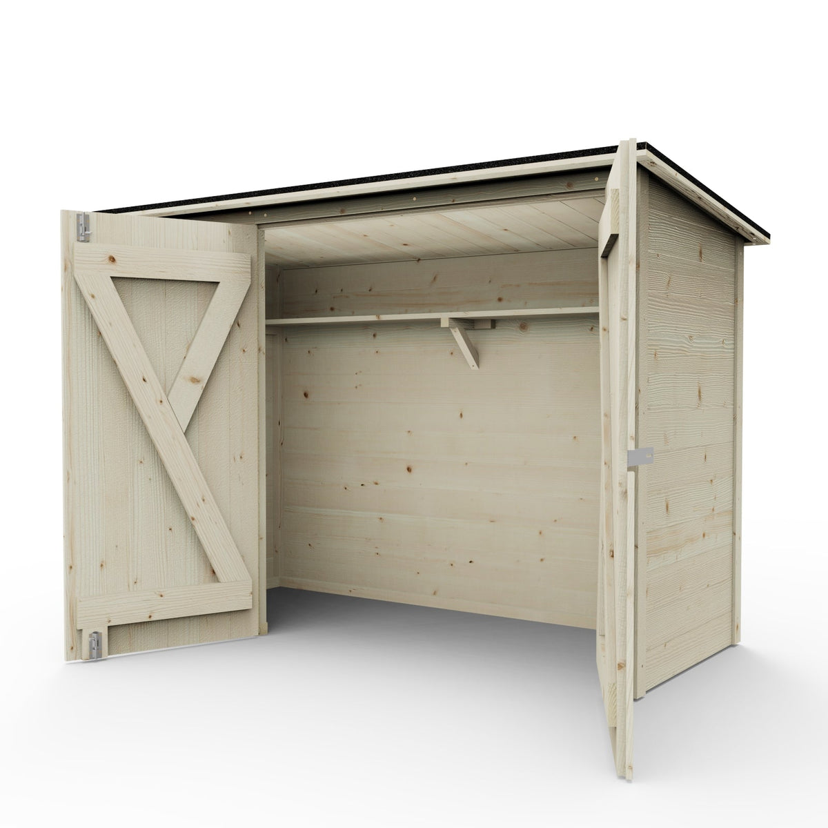 Bicycle and Wheelie Bin Storage Shed