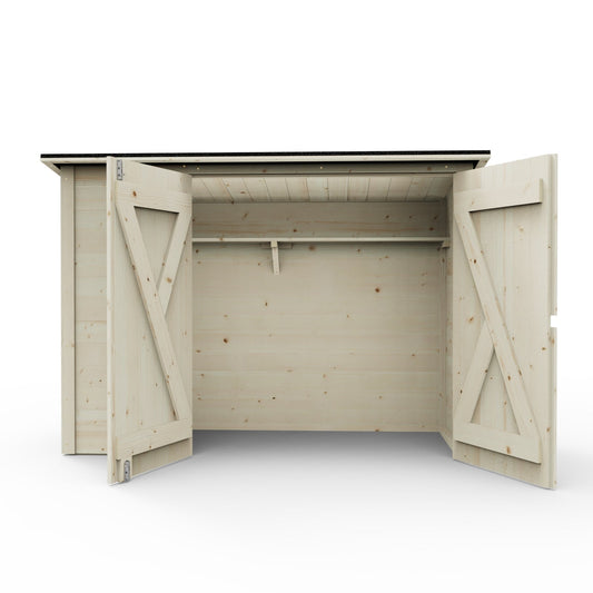 Bicycle and Wheelie Bin Storage Shed