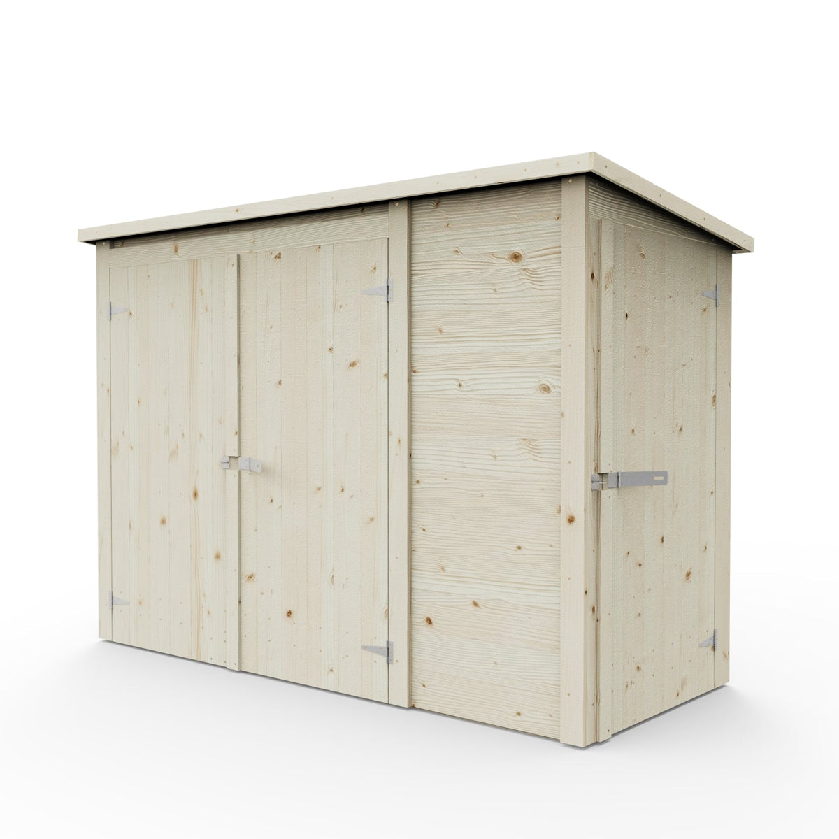 Multifunction Shed with Separate Storage areas and Shelf System